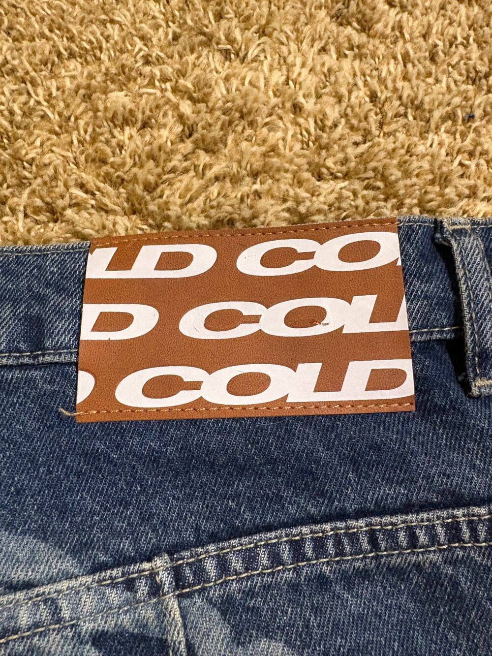 Cold Culture Printed Graphic Denim Jeans Pants Mens Size Large Baggy Y2K